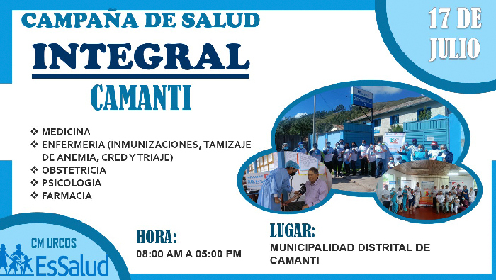 Campaña Integral de Salud en Camanti: Medicina General, Enfermería, Obstetricia y Más