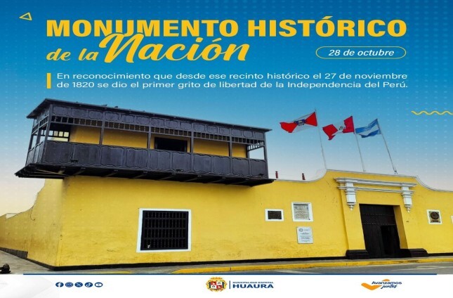 HUAURA CONMEMORA 82 AÑOS DE LA DECLARACIÓN DEL BALCÓN COMO MONUMENTO HISTÓRICO DE LA NACIÓN
#28deOctubre.