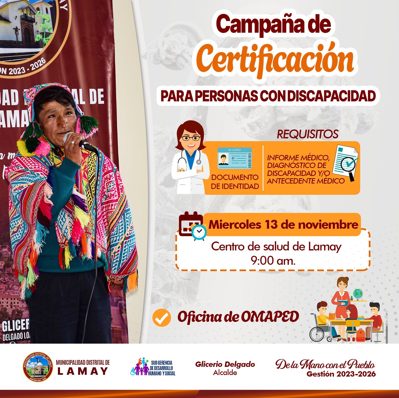 CAMPAÑA DE CERTIFICACIÓN PARA PERSONAS CON DISCAPACIDAD