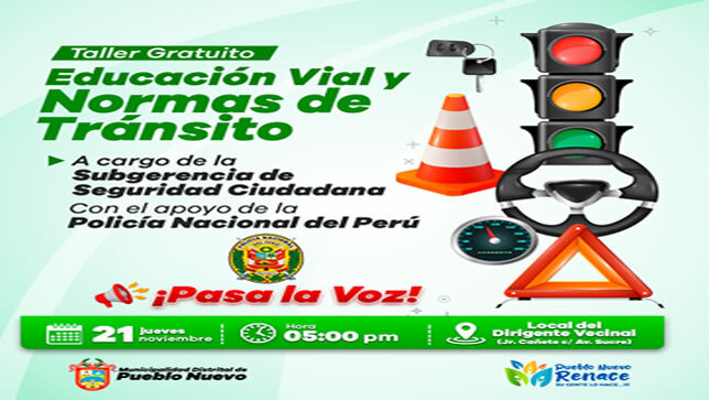 taller de educación vial