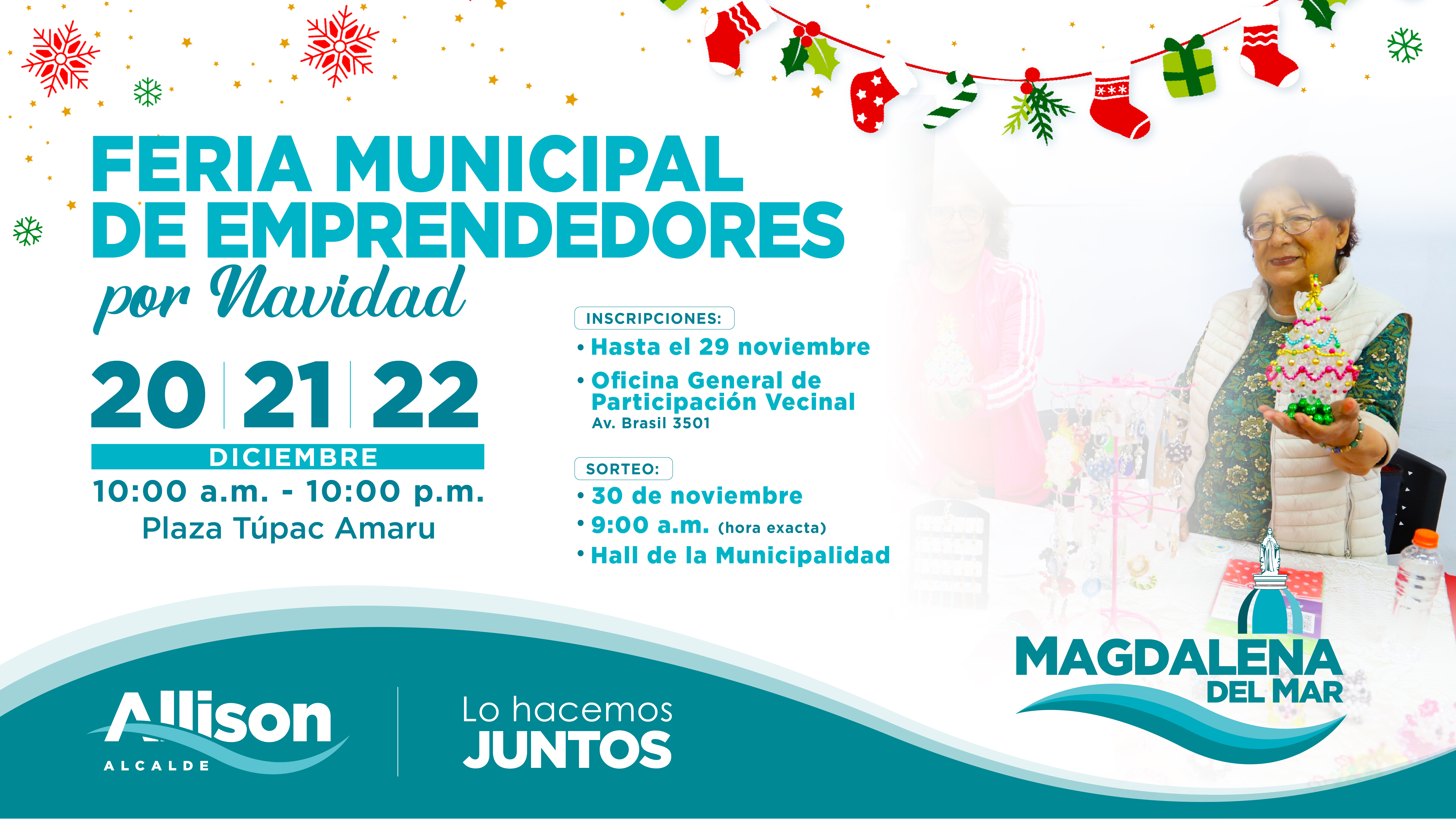 Feria Municipal de Emprendedores por Navidad