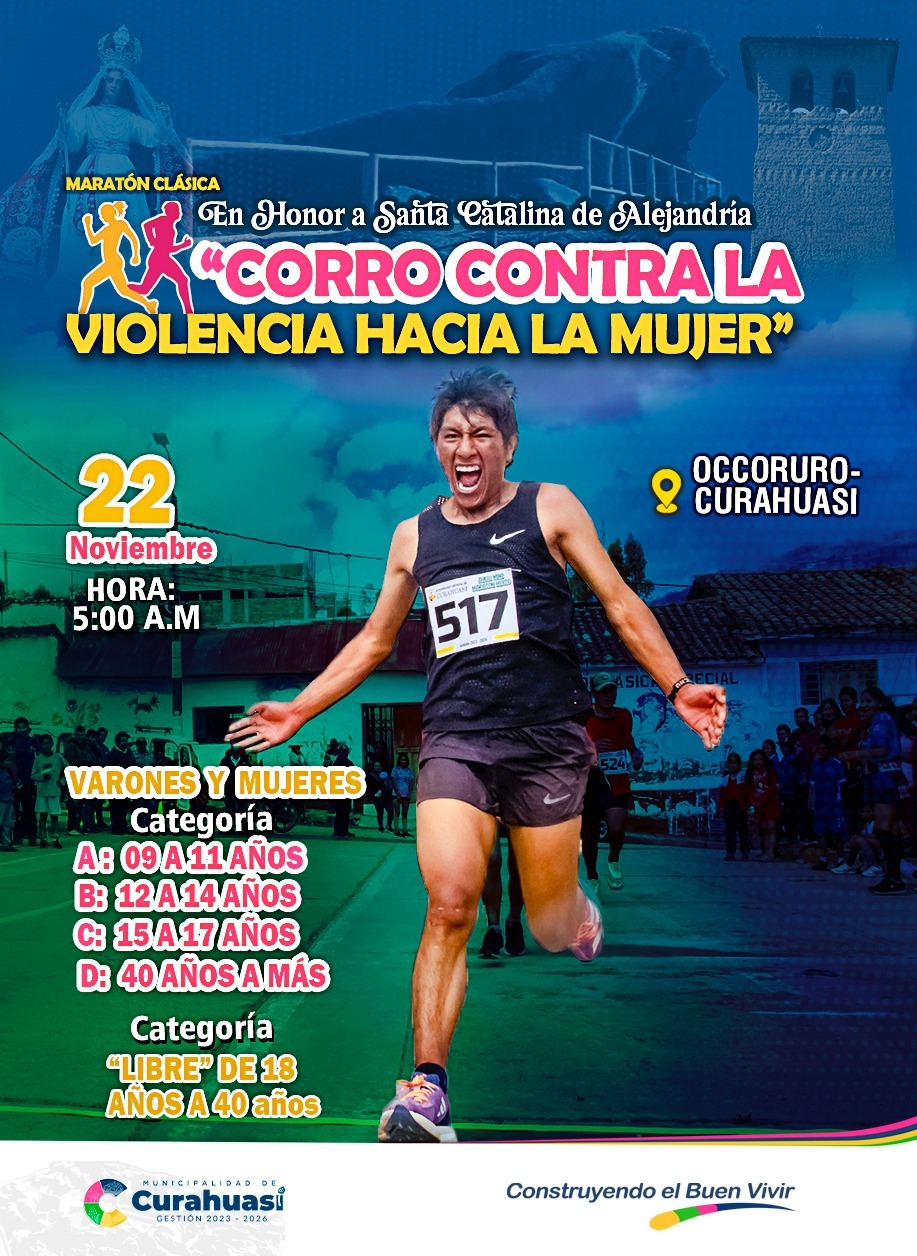 Únete a la Maratón Clásica "Corro contra la violencia hacia la Mujer"