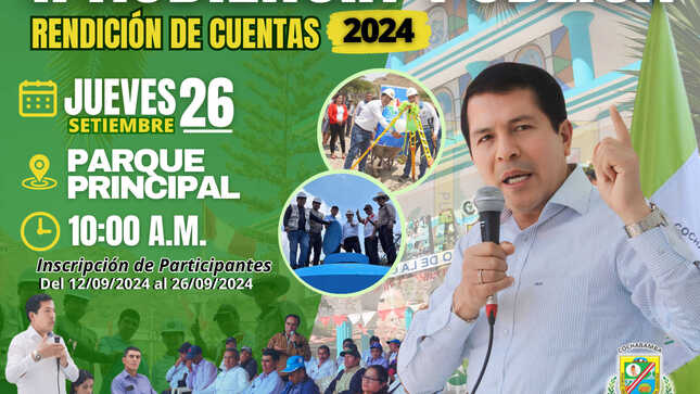 Afiche de Invitación a la Segunda Audiencia Pública Municipal.