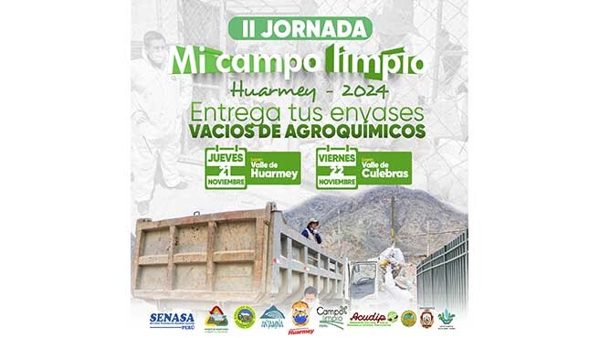II jornada de recojo de envases vacíos agroquímicos.