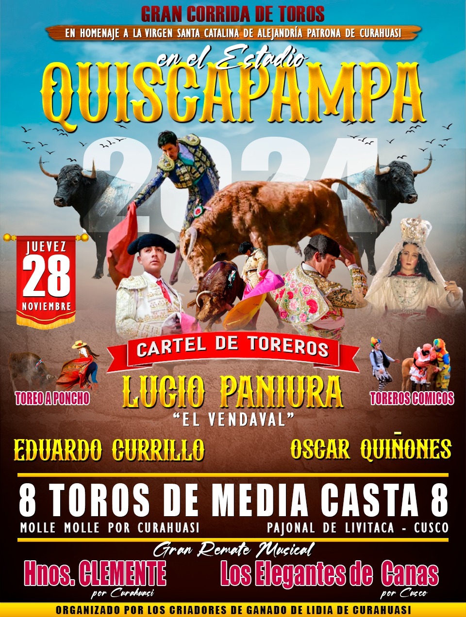 Gran corrida de toros en Homenaje a Santa Catalina de Alejandría
