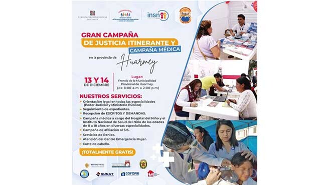 Comunicado - No te pierdas la Gran Campaña de Justicia Itinerante y de salud