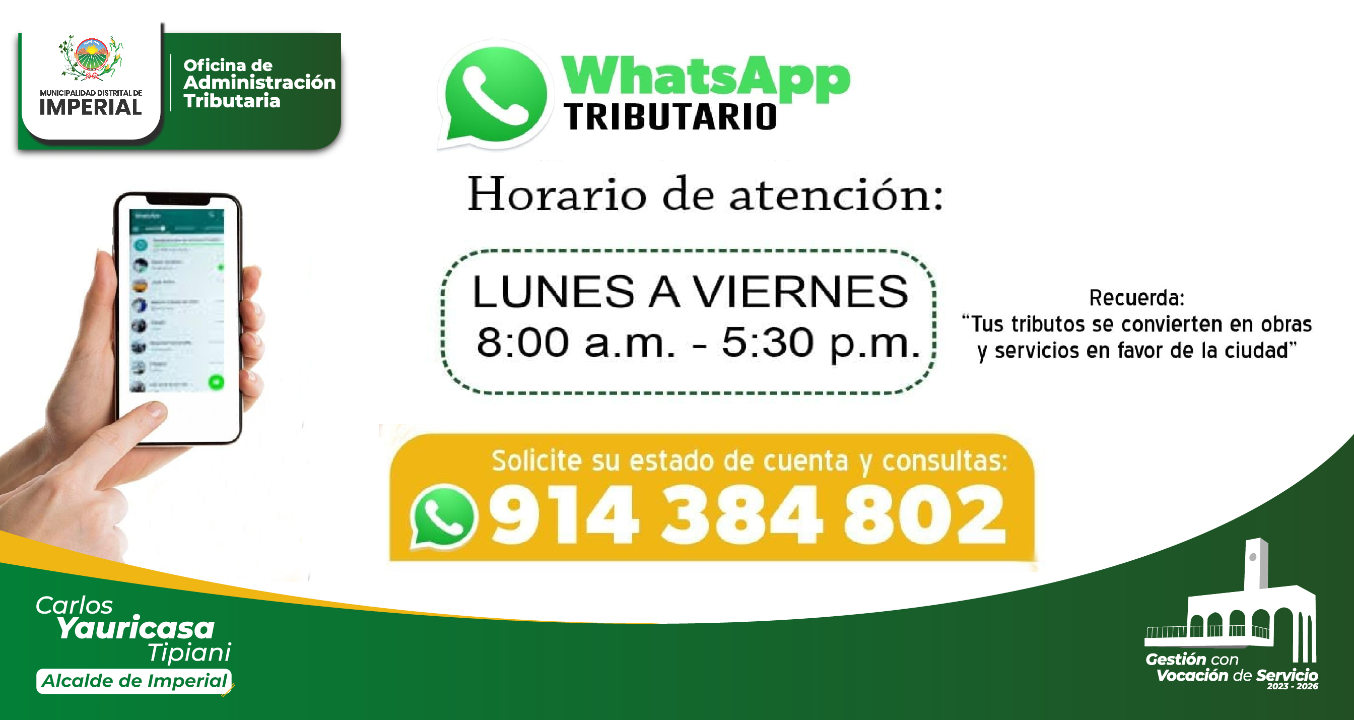 WhatsApp Tributario, ya está a disposición de los contribuyente