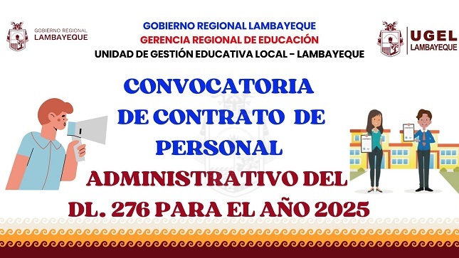 Convocatoria de Contrato de Personal