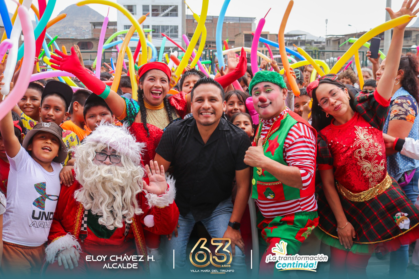 𝗟a Navidad del niño villamariano en las 7 zonas del distrito