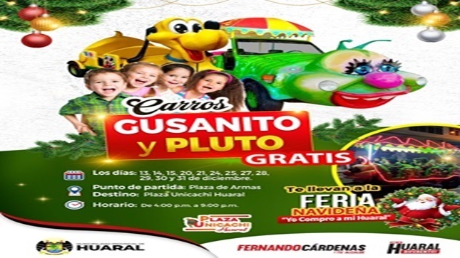 Te llevamos gratis en el gusanito a la feria "Yo le compro a mi Huaral"