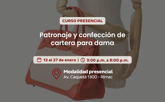 Patronaje y confección de cartera para dama