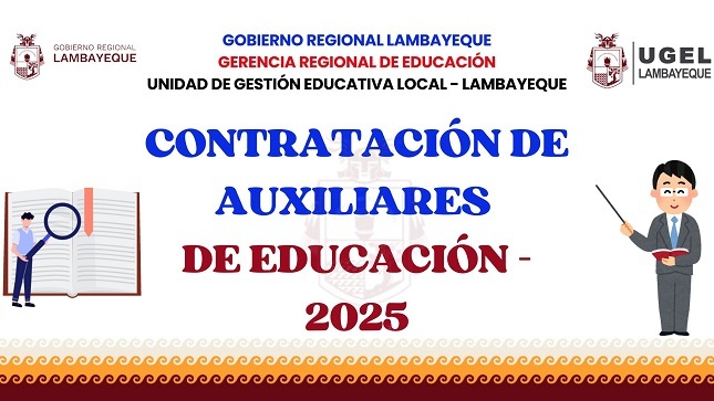 Contratación de Auxiliares de Educación - 2025