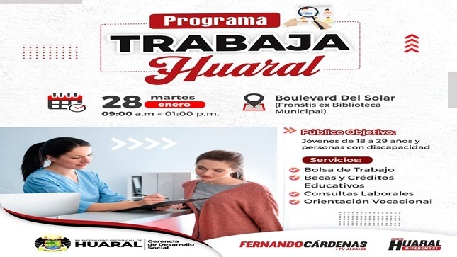 ¡Programa Trabaja Huaral te espera!
