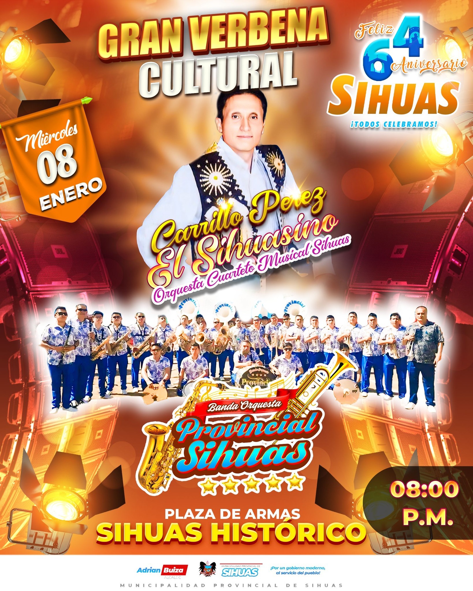 πFeliz 64ΒΊ aniversario provincia de sihuas π©΅π