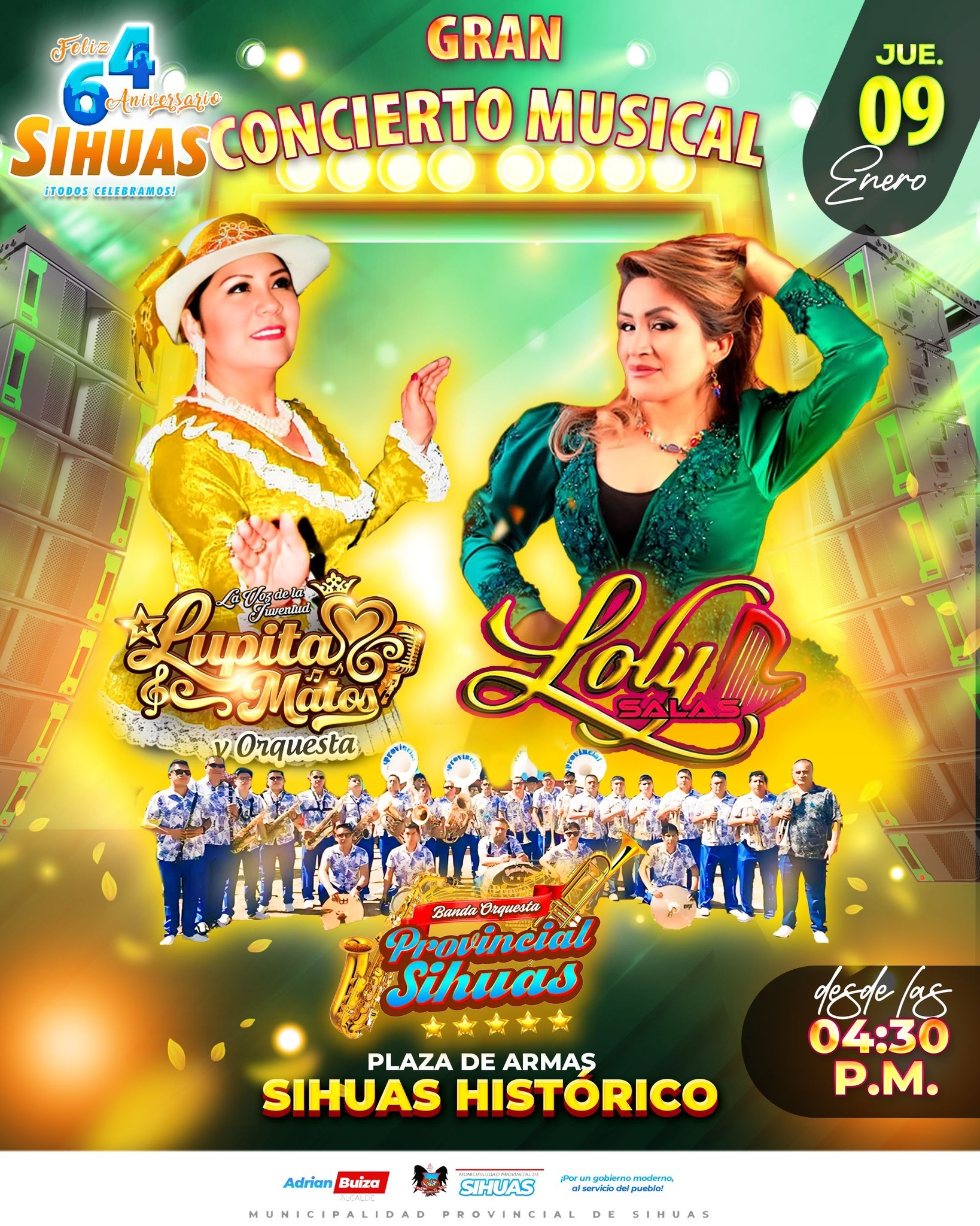 πFeliz 64Βͺ aniversario provincia de sihuas π©΅π