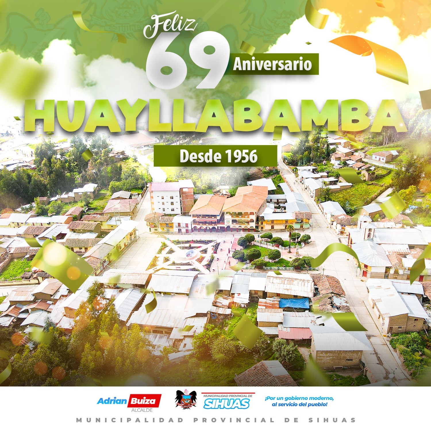 Β‘Feliz ππ«ππ«Β° aniversario distrito de huayllabamba
