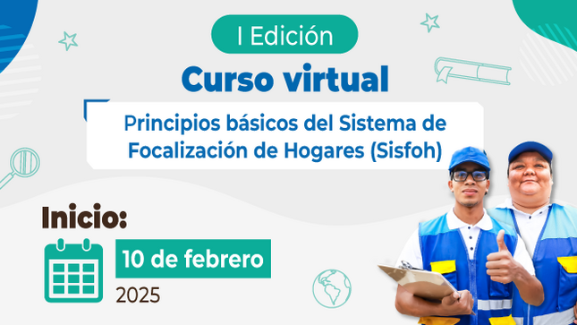 Banner sobre el curso virtual "Principios básicos del Sisfoh"