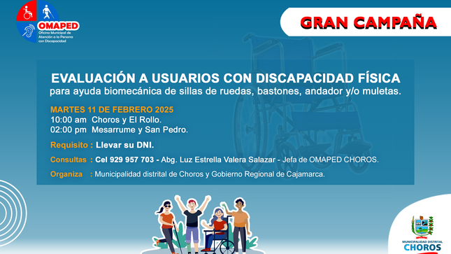 Campaña de evaluación a usuarios de OMAPED para ayuda biomecánica