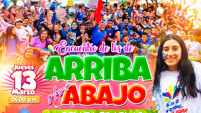 Tradicional encuentro de los de Arriba y los de Abajo |Carnaval Santiaguino 2025