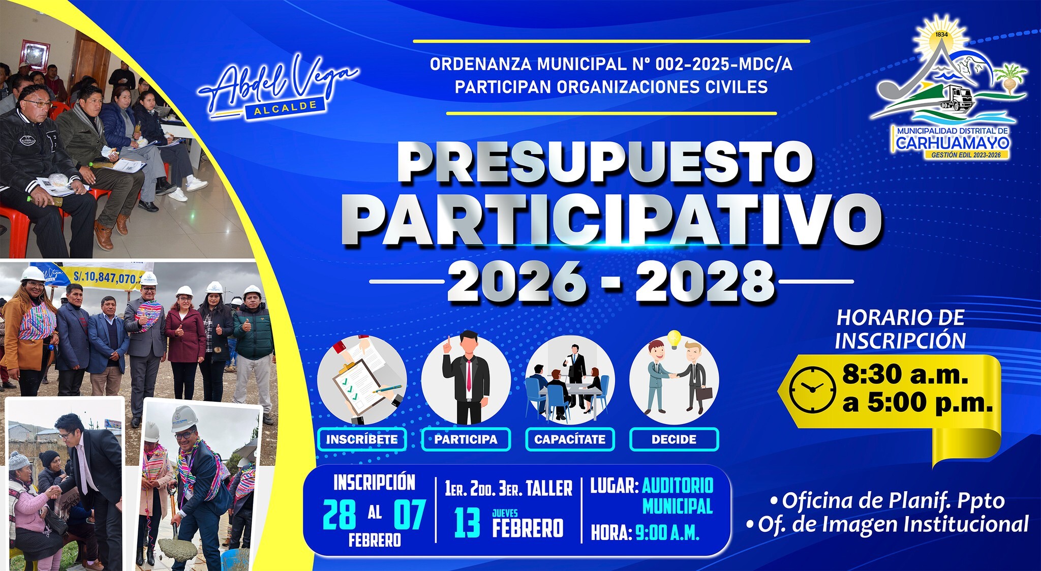 Presupuesto Participativo 2026 – 2028