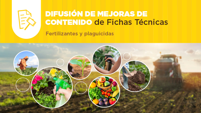 Contenidos de mejora de Fichas Técnicas para SIE - Fertilizantes y plaguicidas