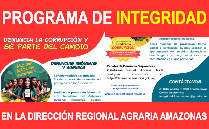 Afiche de Programa de Integridad