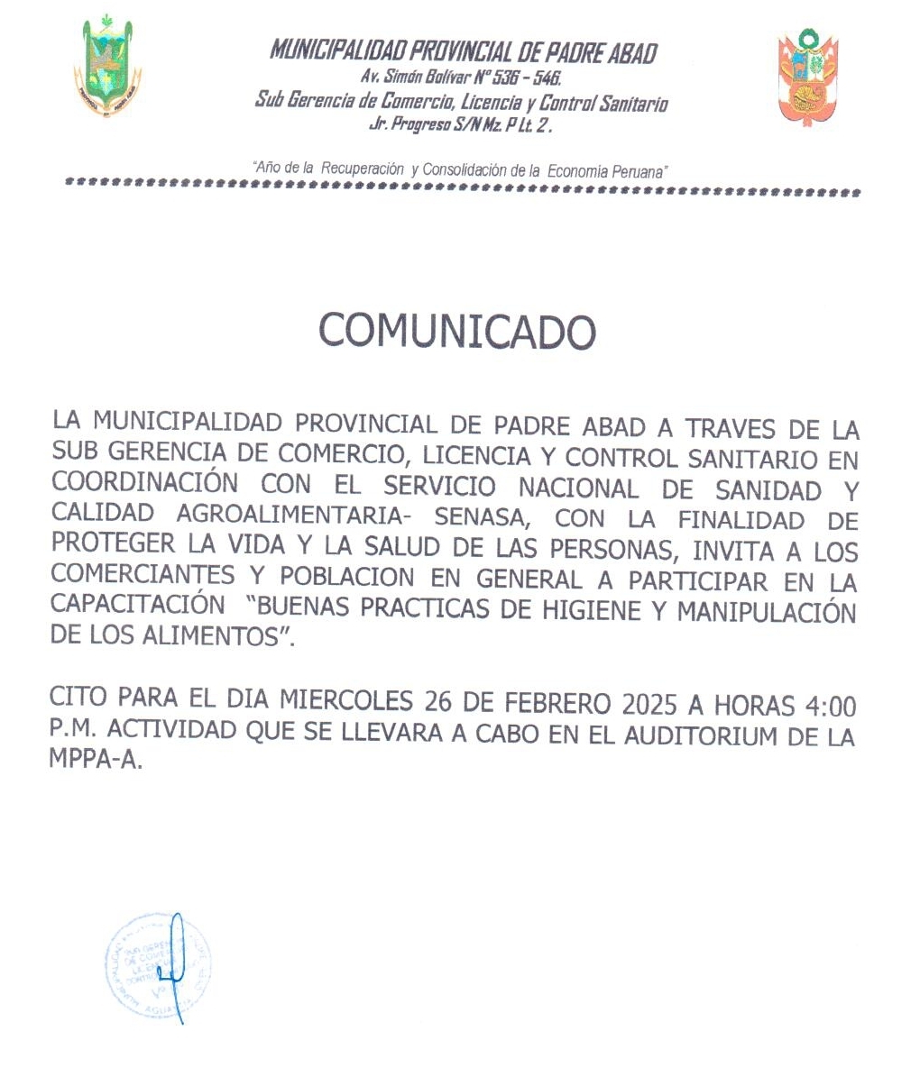 Comunicado