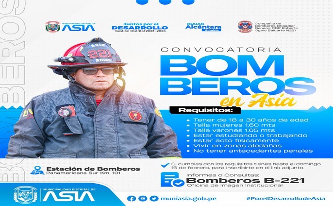 ¿Quieres ser Bombero Voluntario de Asia?