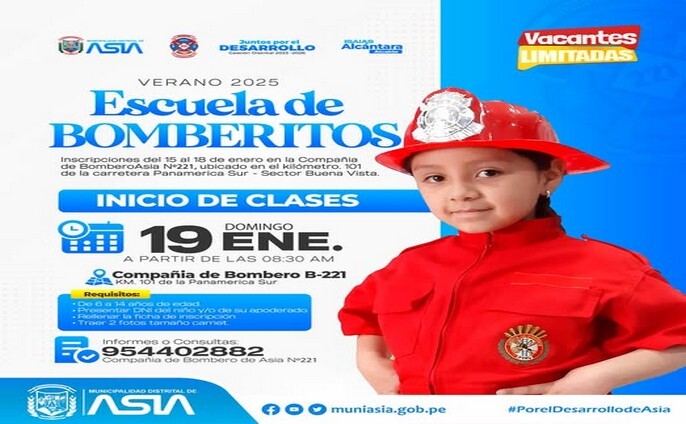 Escuela de bomberitos Asia N° 221
