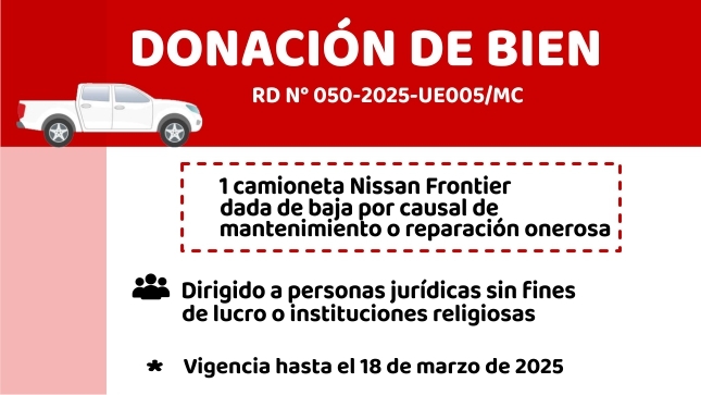 Donación de un vehículo para organizaciones sin fines de lucro o religiosas