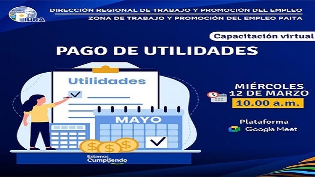Dirección Regional de Trabajo y Promoción del Empleo Piura - "𝐏𝐀𝐆𝐎 𝐃𝐄 𝐔𝐓𝐈𝐋𝐈𝐃𝐀𝐃𝐄𝐒"