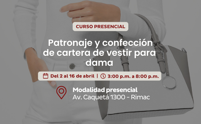 Patronaje y confección de cartera de vestir para dama