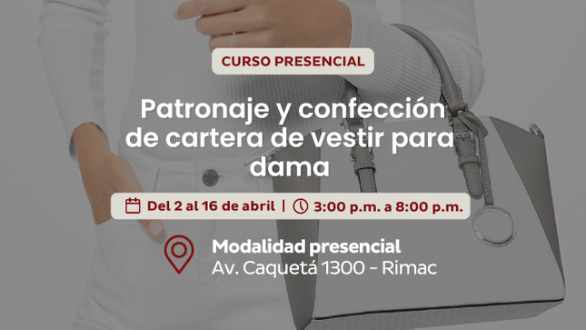 Patronaje y confección de cartera de vestir para dama