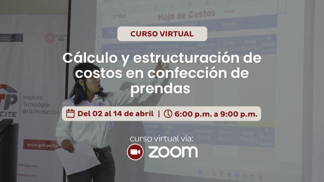 Cálculo y estructuración de costos en confección de prendas