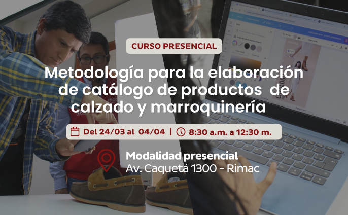 Elaboración de catálogo de productos de calzado y marroquinería