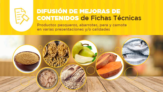Contenidos de mejora de Fichas Técnicas para SIE - Alimentos y bebidas para consumo humano