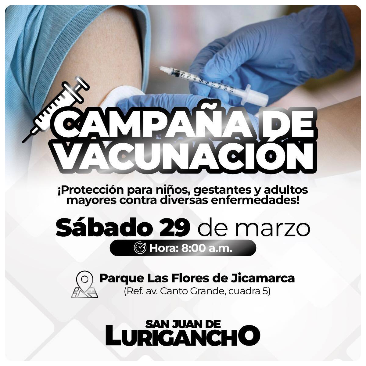 Campaña de vacunación en SJL
