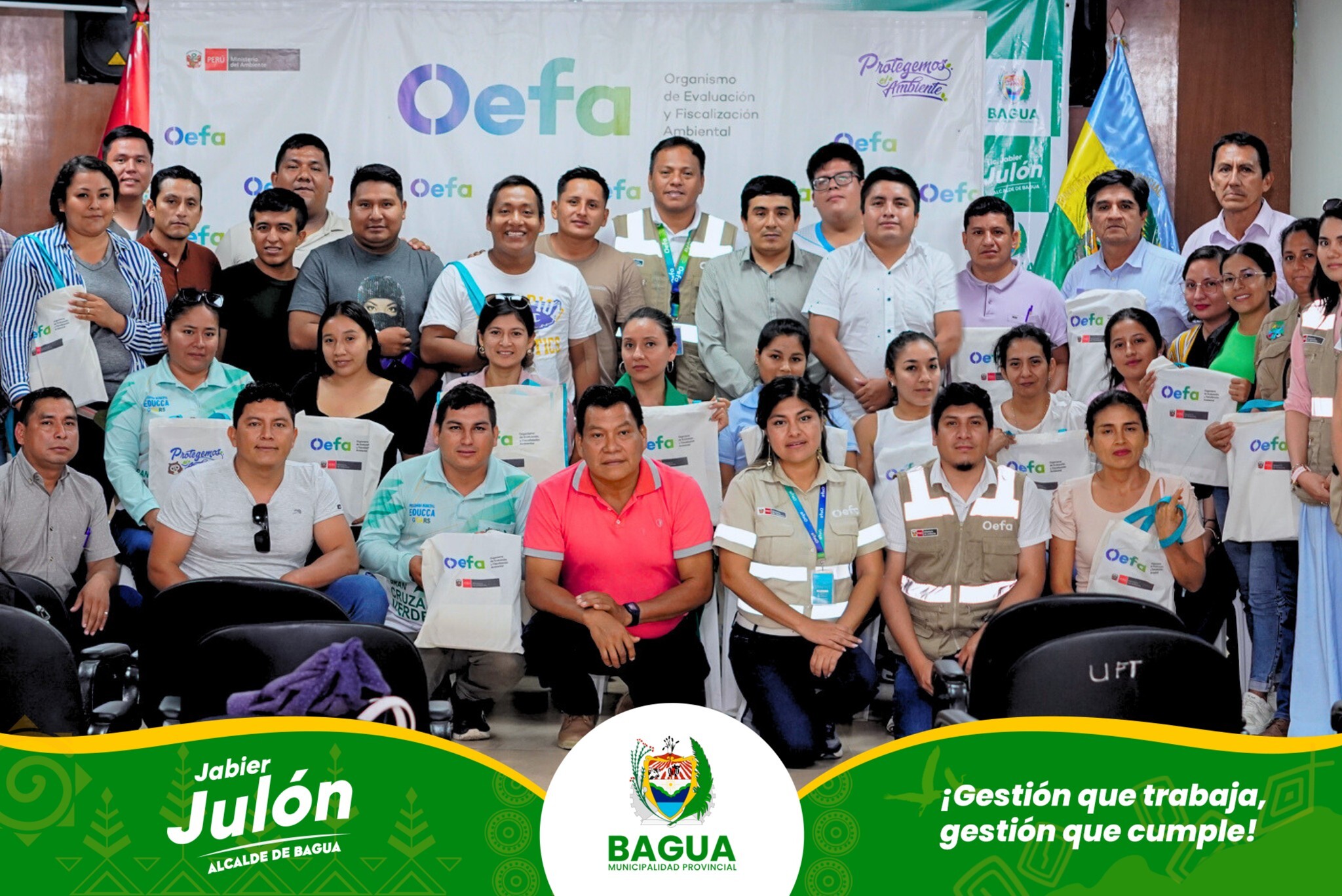 OEFA realizó capacitaciones en la Municipalidad Provincial de Bagua.