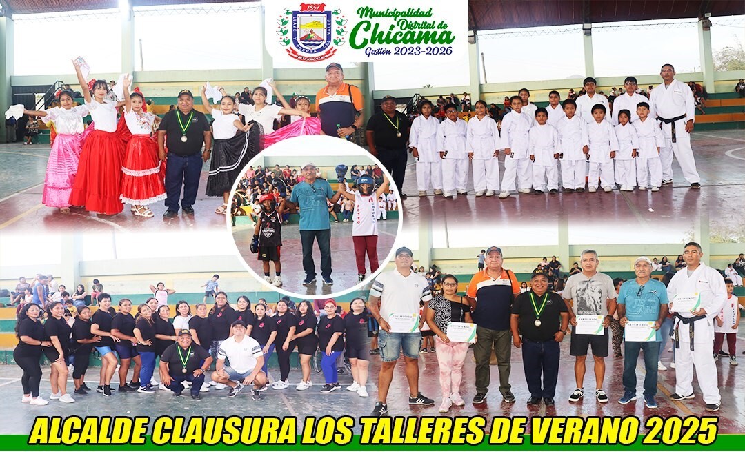 Alcalde Clausura los talleres de verano 2025