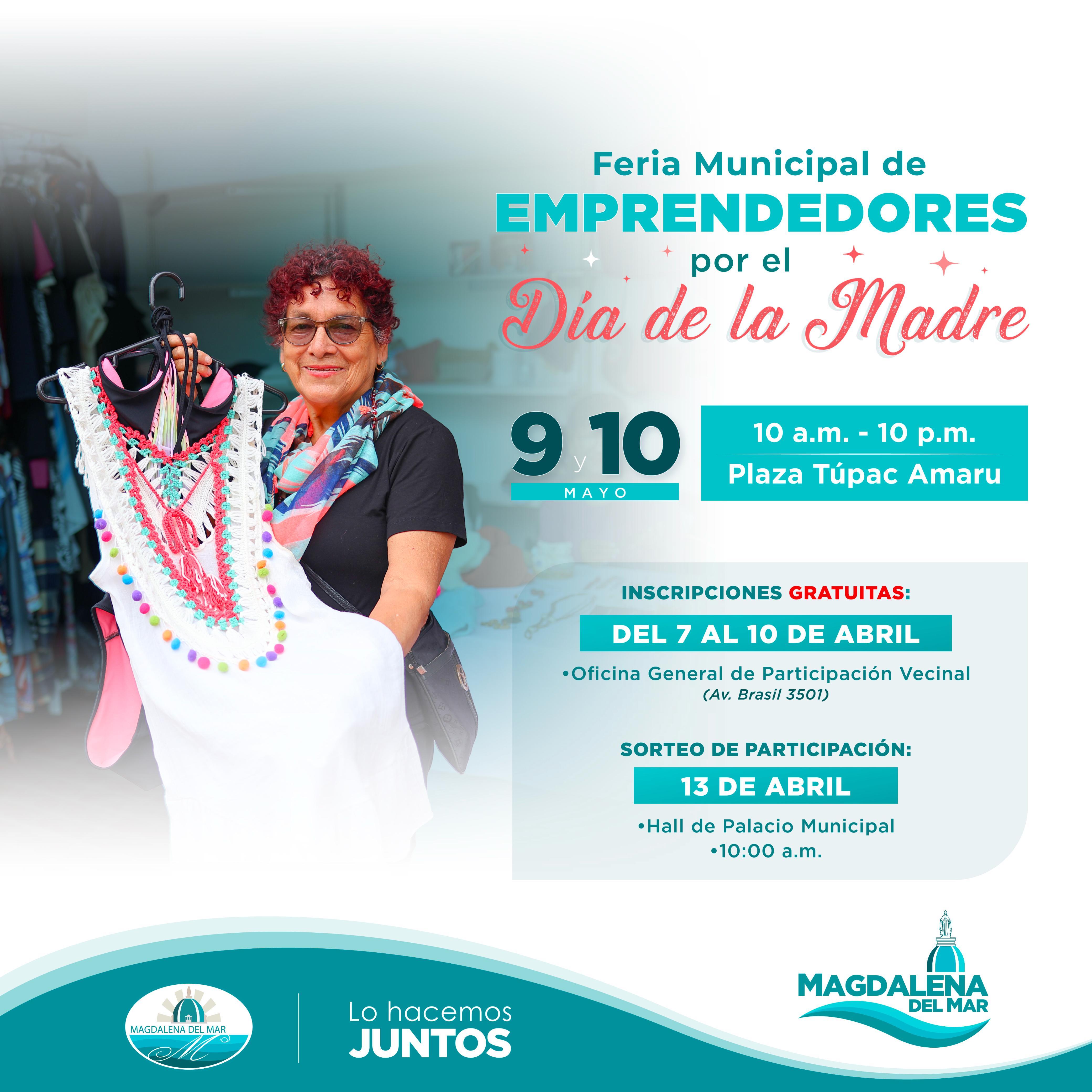 Feria Municipal de Emprendedores por el Dia de la Madre