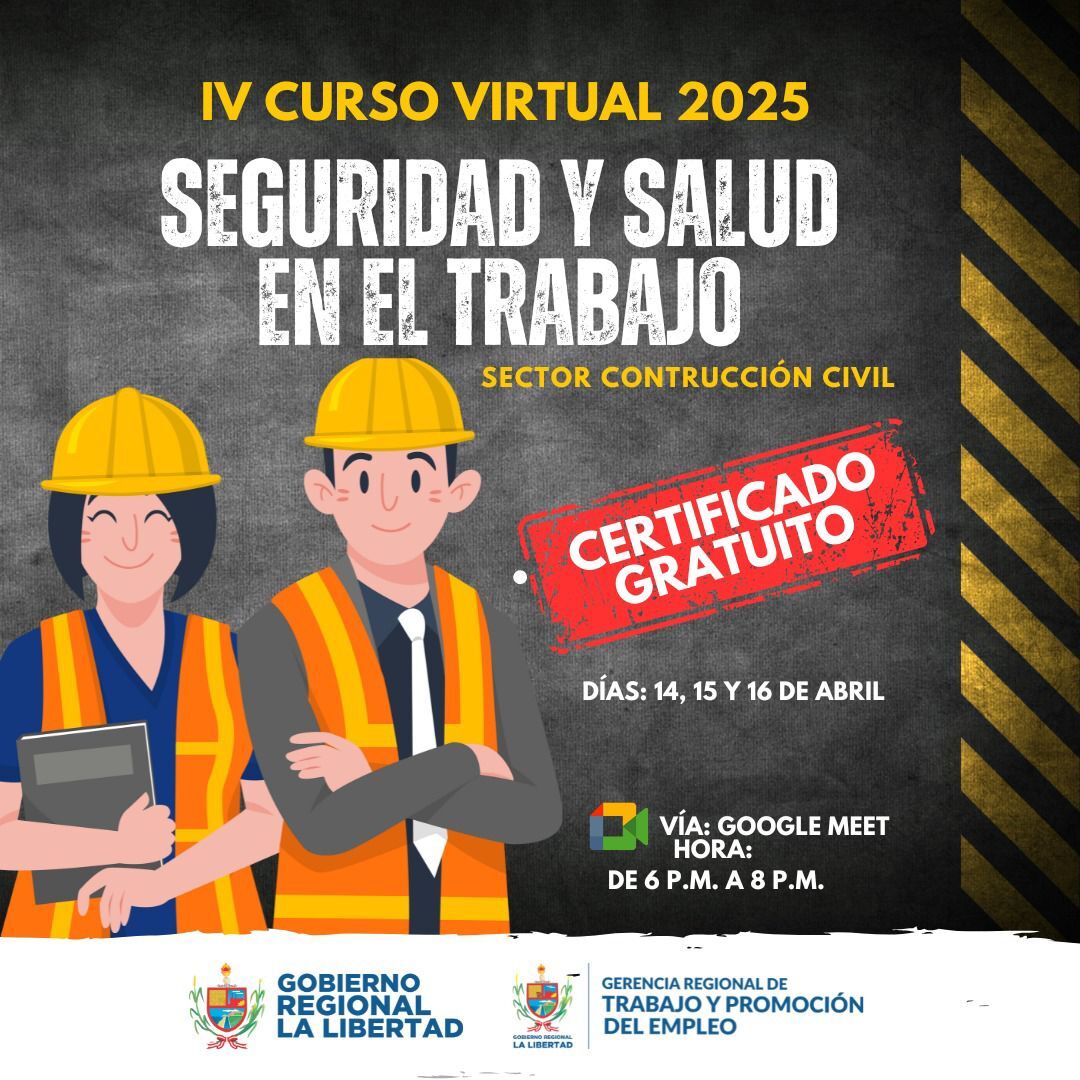 IV Curso Virtual 2025 Seguridad y Salud en el Trabajo
