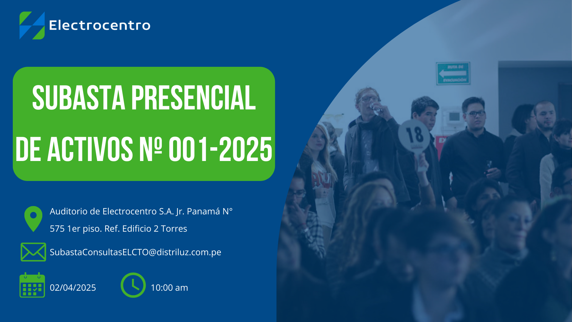Flyer de Subasta la Presencial
