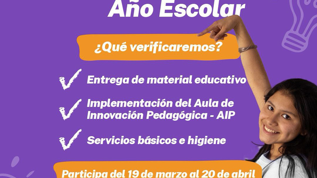 ¡ATENCIÓN ESTUDIANTES!
La Dirección Regional de Educación Piura y la Contraloría les invita a participar en la Veeduría Escolar "BUEN INICIO DEL AÑO ESCOLAR", en donde evaluaremos:
 Entrega de material educativo.
 Condiciones del Aula de Innovación Pedagógica.
 Servicios básicos e higiene en la I.E.
 Participa hasta el 20 de abril
 REGISTRA TU VEEDURÍA AQUÍ 
https://controlsocial.contraloria.gob.pe/audit.../index.html