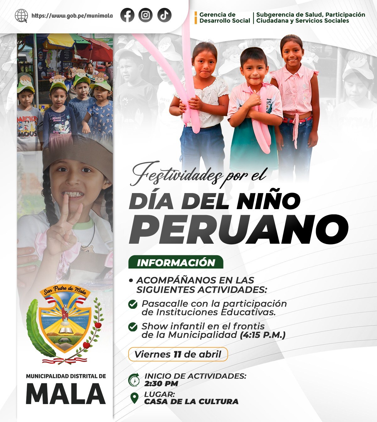 ¡Celebremos Juntos el Día del Niño Peruano!