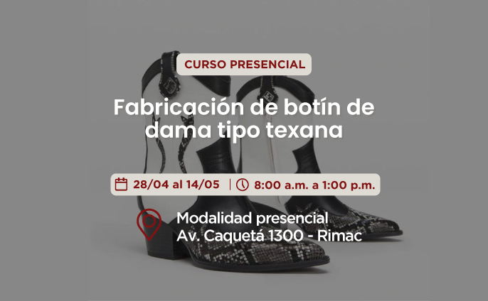 Fabricación de botín de dama tipo texana