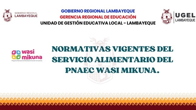 Servicio Alimentario del PNAEC WASI MIKUNA.