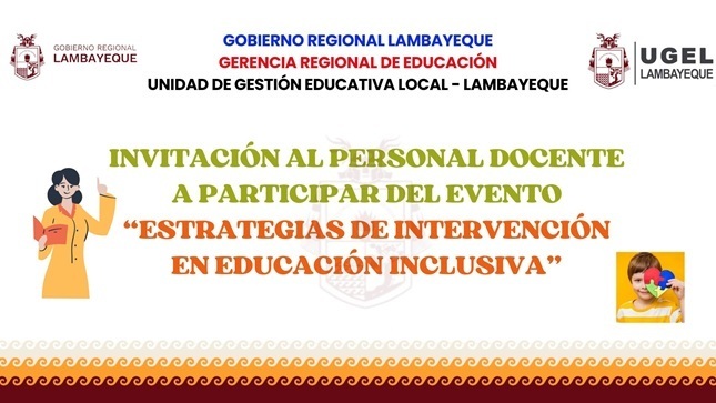 Invitación al personal docente