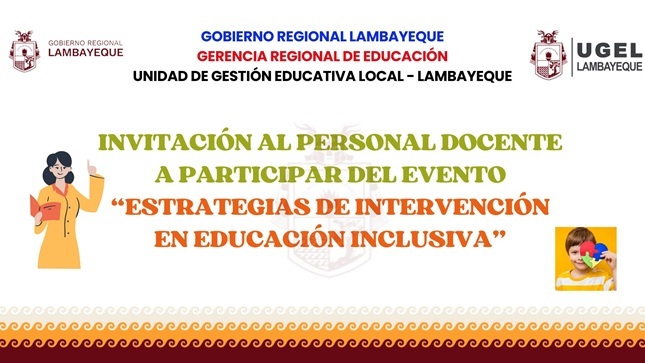 Invitación al personal docente
