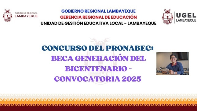 Beca Generación del Bicentenario – Convocatoria 2025