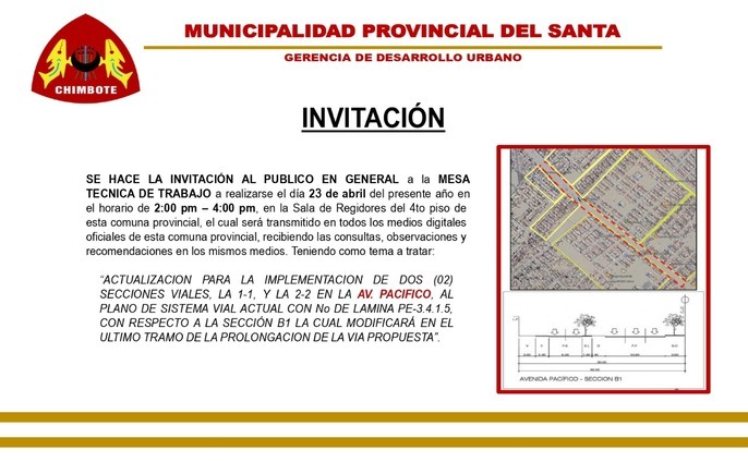 Invitación a la Mesa Temática de Trabajo